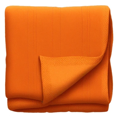A folded Orange blanket sticker