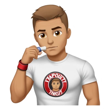 man who loves snus and mma sticker