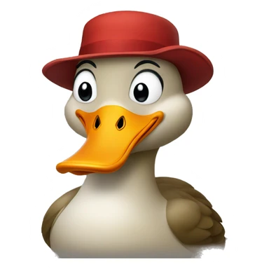 duck with red hat sticker