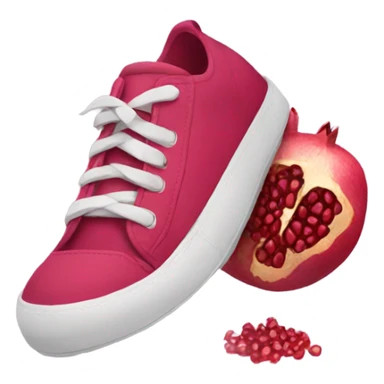 Pomegranate in sneakers sticker