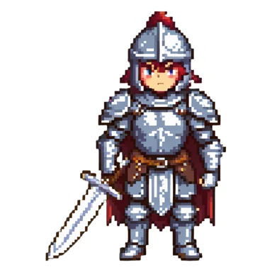 fantasy warrior character sticker
