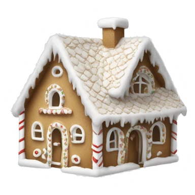 white gingerbread house  sticker