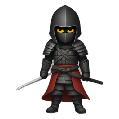 Samouraï black sticker