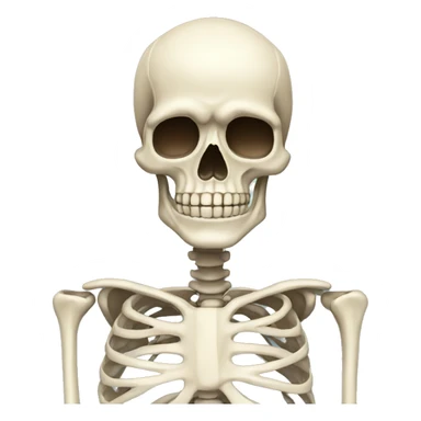 human skeleton sticker