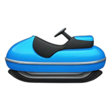 bumper car in blue sticker