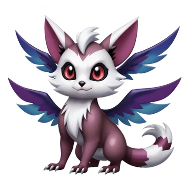 Shiny Dark Furret-Absol-Noibat-Noivern-Hybrid (Full body) sticker