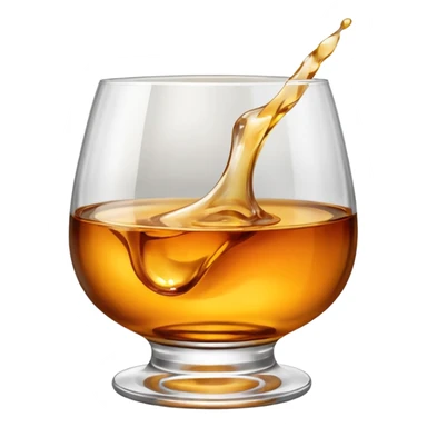Whisky glass sticker