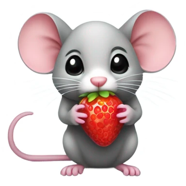 mouse with berry sticker