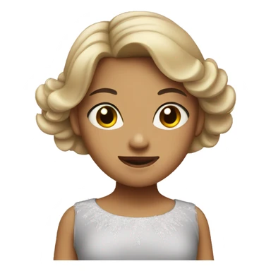 A girl with a tutu sticker