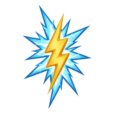 zeus's lightning sticker