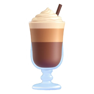 Cortado espresso drink in a small Gibraltar glass, milk and espresso coffee sticker