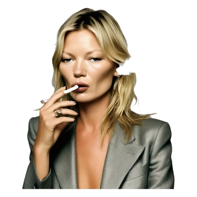 kate moss smoking  sticker