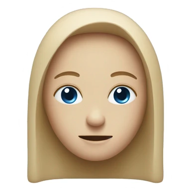 small blue square sticker