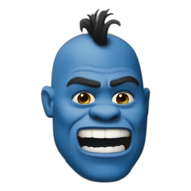 blue shrek sticker