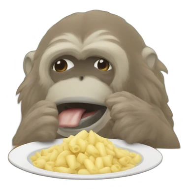 Singe qui mange du caca sticker
