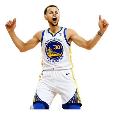 Stephen curry Celebrating  sticker