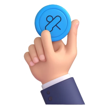 large blue button marked 'PROD' being pressed hard by a finger with exaggerated force and comic-style action lines, 3D emoji style sticker