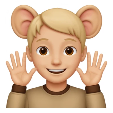 My imoji touch both ear sticker