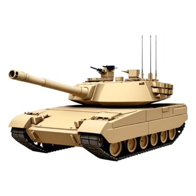 M1 Abrams Tank (sand colour) sticker