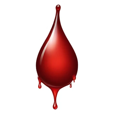 A drop of human blood sticker