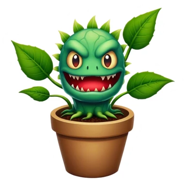 Little shop of horrors plant  sticker