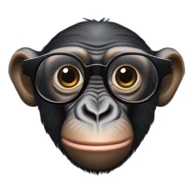 Chimpanzé lunettes de soleil sticker