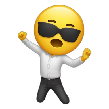 Personne qui fait un dab sticker