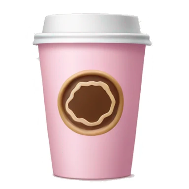 Light pink coffee Starbucks  sticker