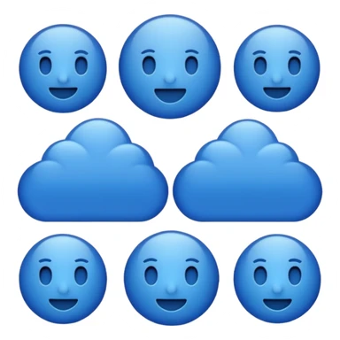 Font emoji centag biru insta sticker