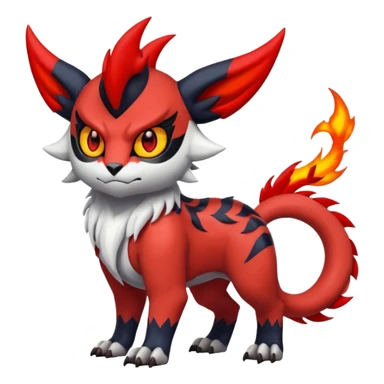 Handsome cool badass edgy Absol-Litten-Guilmon-Giratina-Pokémon-Fakémon-fusion-hybrid-creature sticker