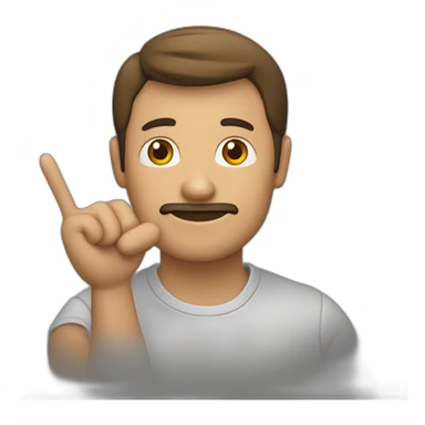 Albañil hombre saludando con la mano sticker