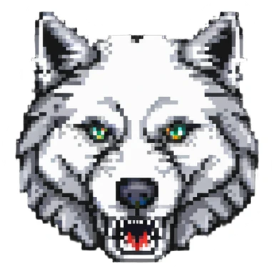 NFL football shaped like a wolf head sticker
