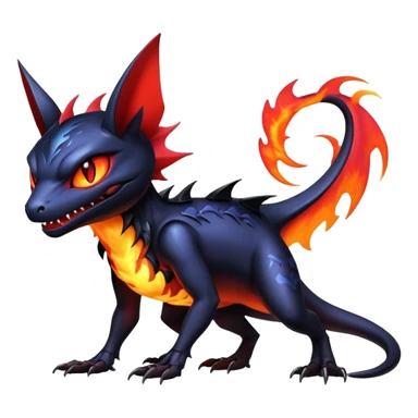 Shiny Epic Badass Gothic Noibat-Salandit-Litten-Hybrid sticker