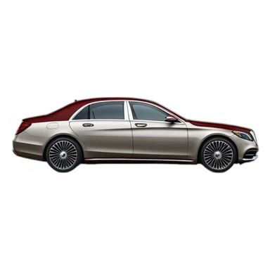 two-tone Mercedes s maybach 2023 profile view sticker