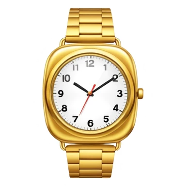 reloj dorado sticker