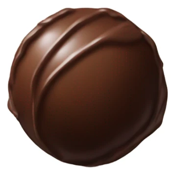 a ball of chocolate sticker