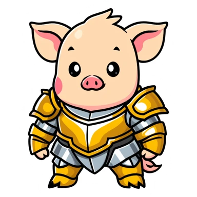 Minecraft baby Piglin sticker