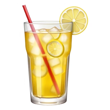 soda with lemon sticker