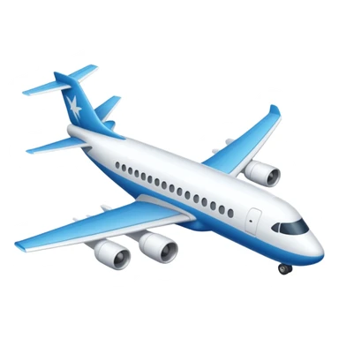 avion blanco mas sencillo sticker