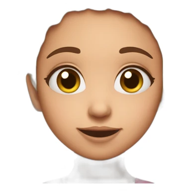 Innocent girl blushing  sticker