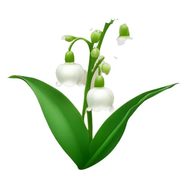 lily of the valley flower  sticker