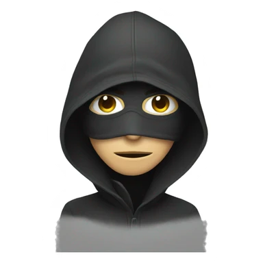 thief with mask sticker