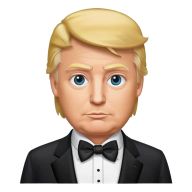 Donald trump wearing a tuxedo sticker