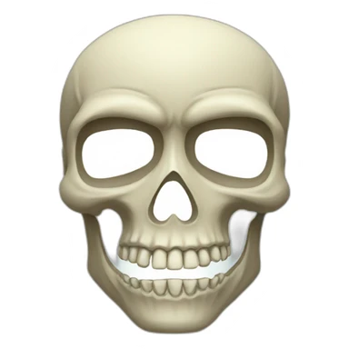 Skull mask sticker