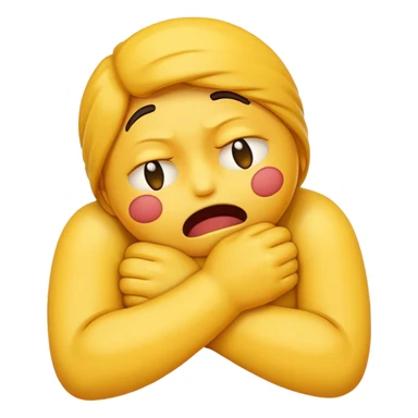 emoji strangling itself  sticker