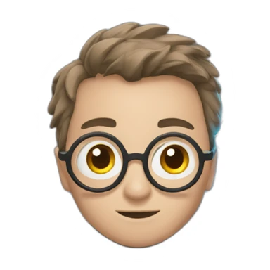 harry potter with a lightning scar sticker