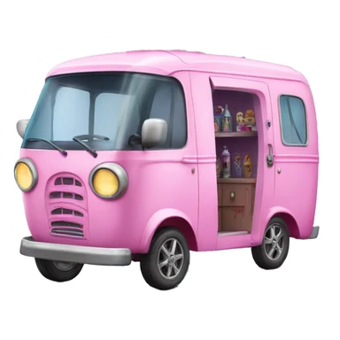 Haunted Barbie dream house Caravan tuk tuk  sticker