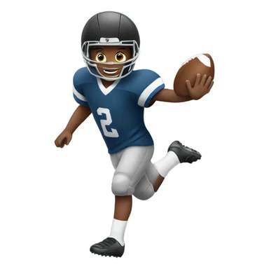 boy playing football sticker