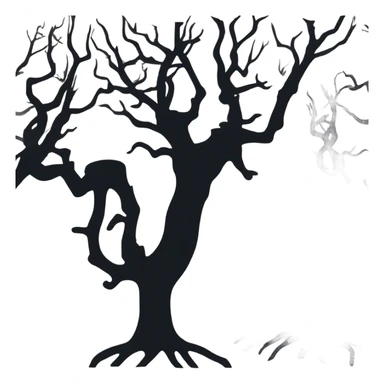 Haunted woods sticker