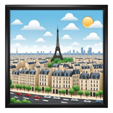 windy day in paris sticker